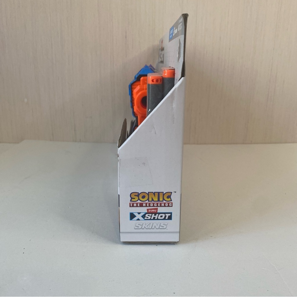 Zuru X-Shot Menace Hyper Spike Skins Sonic the Hedgehog Soft Dart Gun + 8 Rounds - Picture 4 of 6